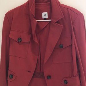 Cabi women’s velvet suit top